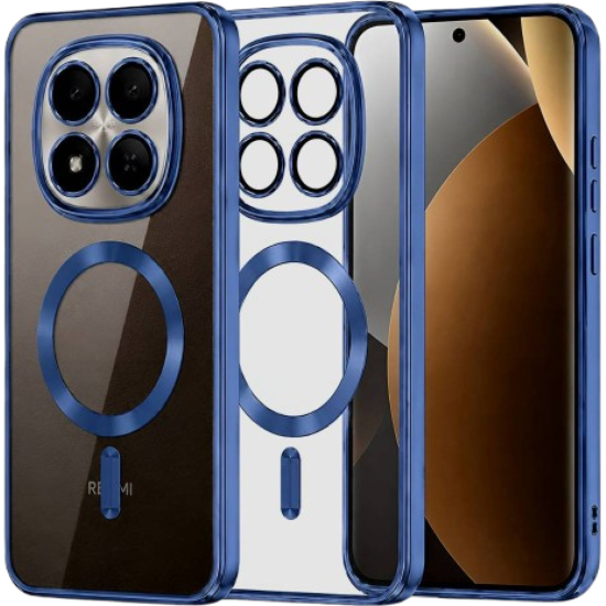 Θήκη Xiaomi Redmi Note 15 Pro Plus / Poco M8 Pro Techsuit Luxury Crystal Διάφανη Σιλικόνης με MagSafe - Deep Blue (5949419368248)
