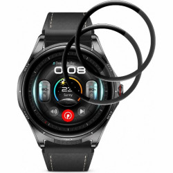Hybrid Glass Huawei Watch Buds 2 Techsuit Nano Flex Full Face Αντιχαρακτικό Υβριδικό Γυαλί Προστασίας Οθόνης 2 Τεμάχια - Black (5949419370227)