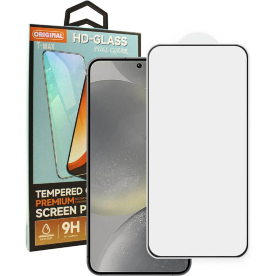 Tempered Glass Samsung Galaxy S26 T-Max Premium Full Glue Αντιχαρακτικό Γυαλί Προστασίας Οθόνης - Black (5206015086502)