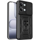 Θήκη Xiaomi Poco X8 Pro Max Bodycell Armor Slide Ανθεκτική με Κάλυμμα για την Κάμερα & Μεταλλικό Ring Holder - Black (5206015086717)