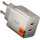 Φορτιστής Spigen EE472EU Essential Wall Charger GaN Γρήγορος Ταξιδιού / Αντάπτορας με 2 x Type-C 47W - Natural Titanium (ACH10451)
