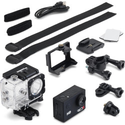 Αδιάβροχη Action Camera The Source RED5 έως 30m με Σετ Στήριξης Οθόνη LCD 2" (5056327920670)