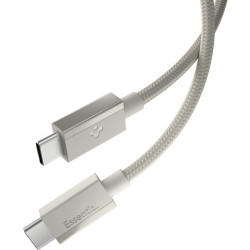 Καλώδιο Type-C Spigen Essential EB6015CC Φόρτισης & Μεταφοράς Δεδομένων σε Type-C 150cm 60W - Natural Titanium (ACA10419)