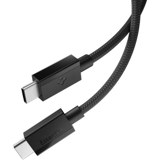 Καλώδιο Type-C Spigen Essential EB6015CC Φόρτισης & Μεταφοράς Δεδομένων σε Type-C 150cm 60W - Black (ACA10417)