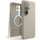 Θήκη Samsung Galaxy S26 Ultra Elago Magnetic Leather από Vegan Δέρμα με MagSafe - Light Grey (EGS26MSLE69-LGY)
