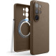 Θήκη Samsung Galaxy S26 Ultra Elago Magnetic Leather από Vegan Δέρμα με MagSafe - Taupe (EGS26MSLE69-TOU)