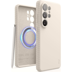 Θήκη Samsung Galaxy S26 Ultra Elago Magnetic Ridge Silicone Case Premium Σιλικόνης με MagSafe - Stone (EGS26MSRG69-ST)