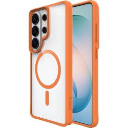 Θήκη Samsung Galaxy S26 Ultra Buddi Hybrid Σκληρή Διάφανη με MagSafe - Transparent / Orange (8719246558054)