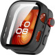 Θήκη Huawei Watch Fit 5 Pro Techsuit Defense360 Pro με Tempered Glass - Black (5949419369948)