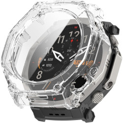 Θήκη Amazfit T-Rex Ultra 2 51mm Techsuit Defense360 Pro με Tempered Glass - Clear (5949419364899)