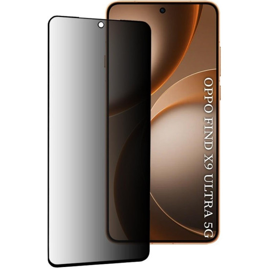 Tempered Glass Oppo Find X9 Ultra Techsuit 111D Privacy Full Glue Full Face Αντιχαρακτικό Γυαλί Προστασίας Απορρήτου Οθόνης - Black (5949419366008)