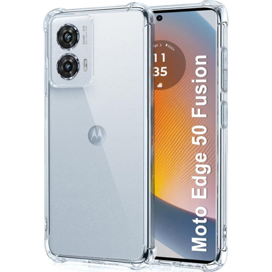 Θήκη Motorola Edge 50 Fusion Techsuit Shockproof Clear Silicone Διάφανη Σιλικόνης - Clear (5949419193192)