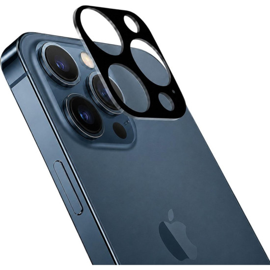 Tempered Glass iPhone 12 Pro Max Techsuit Full Camera Αντιχαρακτικό Γυαλί Προστασίας για Φακό Κάμερας - Black (5949419071384)