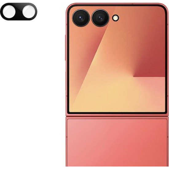 Tempered Glass Samsung Galaxy Z Flip7 Techsuit Full Camera Αντιχαρακτικό Γυαλί Προστασίας για Φακό Κάμερας - Black (5949419284388)
