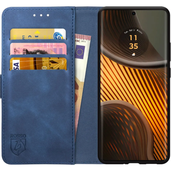 Θήκη Motorola Edge 50 Ultra Rosso Element PU Πορτοφόλι - Blue (8719246472329)