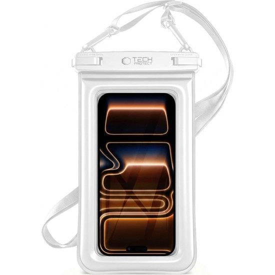 Universal Αδιάβροχη Θήκη Tech-Protect UWC7 Waterproof Floating Case για Smartphone έως 6.9'' IPX8 - White (5906302323944)
