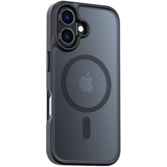 Θήκη iPhone 16 Torras Guardian Mag Ημιδιάφανη Ανθεκτική με MagSafe - Black (6970592332312)