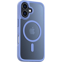 Θήκη iPhone 16 Torras Guardian Mag Ημιδιάφανη Ανθεκτική με MagSafe - Blue (6970592332343)