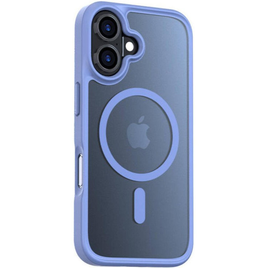 Θήκη iPhone 16 Torras Guardian Mag Ημιδιάφανη Ανθεκτική με MagSafe - Blue (6970592332343)