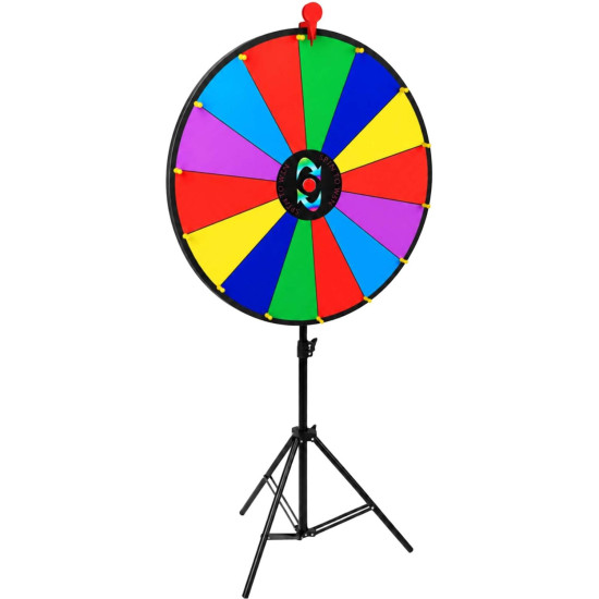Τροχός Κλήρωσης Relaxdays 60 cm Prize Wheel με Βάση για Διαγωνισμούς & Giveaways 180 x 60 x 60 cm - Multicoloured (10053604)