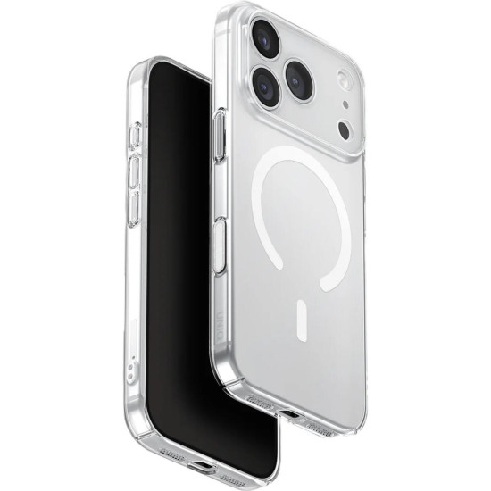 Θήκη iPhone 17 Pro Uniq AirSuit Ultra Slim MagClick Σκληρή με MagSafe - Glossy Clear White (UNIQ-IP6.3P(2025)-ASMGCLRW)