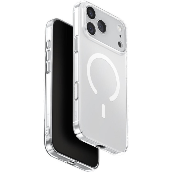 Θήκη iPhone 17 Pro Max Uniq AirSuit Ultra Slim MagClick Σκληρή με MagSafe - Glossy Clear White (UNIQ-IP6.9P(2025)-ASMGCLRW)