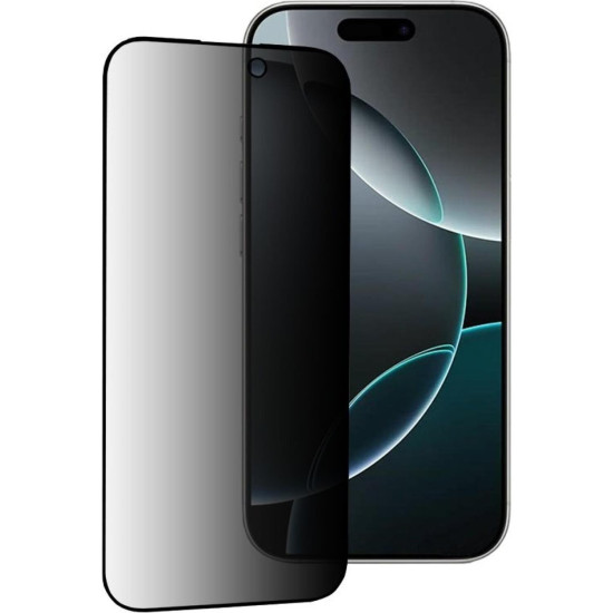 Tempered Glass iPhone 16 Pro Techsuit 111D Privacy Full Glue Full Face Αντιχαρακτικό Γυαλί Προστασίας Απορρήτου Οθόνης - Black (5949419247260)