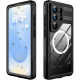 Θήκη Samsung Galaxy S26 Ultra ShellBox Αδιάβροχη Full Body 360° Διάφανη Ανθεκτική με MagSafe IP68 - Black (5949419350618)