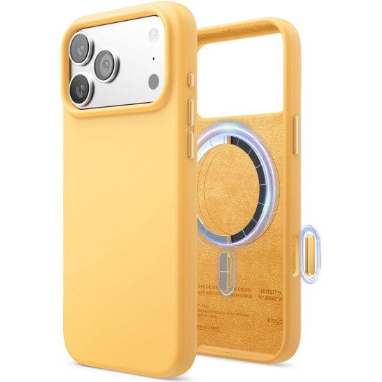 Θήκη iPhone 17 Pro Max Elago Magnetic Silicone Case Premium Σιλικόνης με MagSafe - Sunshine (ES17MSSC69PRO-SUN)
