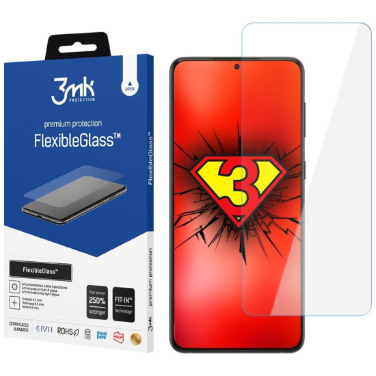 3MK Premium Flexible Glass - Αντιχαρακτικό Υβριδικό Προστατευτικό Γυαλί Οθόνης - Samsung Galaxy S22 Plus 5G - 0.3mm (5903108460910)