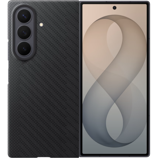 Θήκη Samsung Galaxy Z Fold8 Ultra Official Samsung Carbon Magnet Case Σκληρή με 2 x Aντιανακλαστικές Μεμβράνες Προστασίας Οθόνης - Black (EF-KF976SBEGWW)