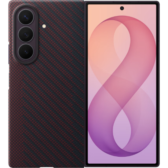 Θήκη Samsung Galaxy Z Fold8 Ultra Official Samsung Carbon Magnet Case Σκληρή με 2 x Aντιανακλαστικές Μεμβράνες Προστασίας Οθόνης - Red (EF-KF976SREGWW)