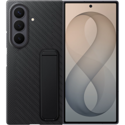 Θήκη Samsung Galaxy Z Fold8 Ultra Official Samsung Carbon Standing Case Σκληρή με KickStand & 2 x Aντιανακλαστικές Μεμβράνες Προστασίας Οθόνης - Black (EF-XF976SBEGWW)