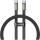 Καλώδιο Type-C Veger CC2-MTB σε Type-C Flat για Γρήγορη Φόρτιση & Μεταφορά Δεδομένων 150cm 240W - Black (6977525753527)