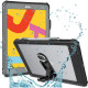 Θήκη iPad 10.2" 2021 / 2020 / 2019 ShellBox Αδιάβροχη IP68 Full Body 360° Διάφανη Ανθεκτική με Backstand / Λουράκι Μεταφοράς & Υποδοχή Apple Pencil - Black (5949419138933)