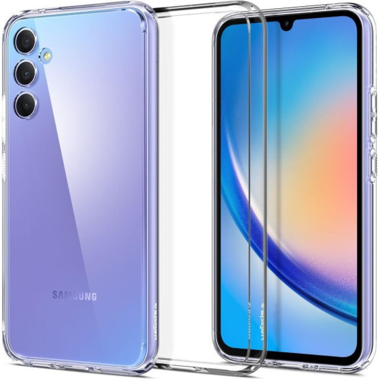 Θήκη Samsung Galaxy A34 Spigen Ultra Hybrid Ανθεκτική Διάφανη Σκληρή - Crystal Clear (ACS05904)