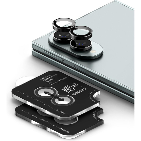 Tempered Glass Samsung Galaxy Z Fold8 Ringke Camera Lens Frame Glass Αντιχαρακτικό Γυαλί Προστασίας για Φακό Κάμερας 2 Τεμάχια - Black (8800380460577)