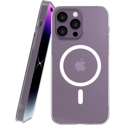 Θήκη iPhone 14 Pro Max Nekit Bare Thin Case Σκληρή Λεπτή Διάφανη με MagSafe 1.2mm - Transparent (8719246595059)