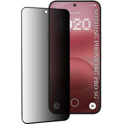 Tempered Glass Nothing Phone 4a Pro Techsuit 111D Privacy Full Glue Full Face Αντιχαρακτικό Γυαλί Προστασίας Απορρήτου Οθόνης - Black (5949419363991)