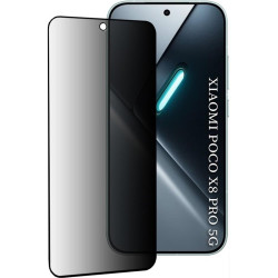Tempered Glass Xiaomi Poco X8 Pro Techsuit 111D Privacy Full Glue Full Face Αντιχαρακτικό Γυαλί Προστασίας Απορρήτου Οθόνης - Black (5949419363069)
