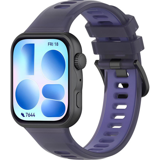Λουράκι Huawei Watch Fit 5 / 5 Pro / 4 / 4 Pro / 3 Techsuit Watchband W084 Σιλικόνης - Purple (5949419369986)