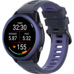 Λουράκι (22mm) Samsung Galaxy Watch 46mm / Watch3 45mm / Gear S3 / Huawei Watch GT / GT 2 46mm Techsuit Watchband W084 Σιλικόνης - Purple (5949419370036)
