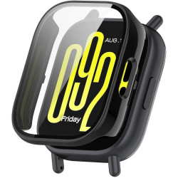 Θήκη Xiaomi Redmi Watch 5 Active Techsuit Defense360 Pro με Tempered Glass - Black (5949419293991)
