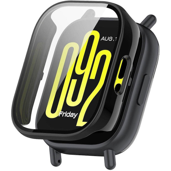 Θήκη Xiaomi Redmi Watch 5 Active Techsuit Defense360 Pro με Tempered Glass - Black (5949419293991)