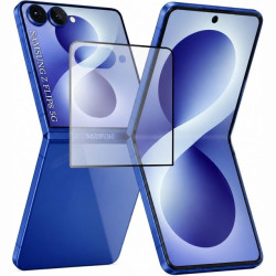 Tempered Glass Samsung Galaxy Z Flip8 Techsuit 111D Full Glue Full Face Αντιχαρακτικό Γυαλί Προστασίας Εξωτερικής Οθόνης - Black (5949419373303)