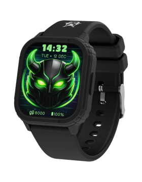 Smartwatch Kiddoboo Goat Rage Gaming Παιδικό με Οθόνη Αφής / Activity Tracker & Παιχνίδια - Black (KB019X3BLK)