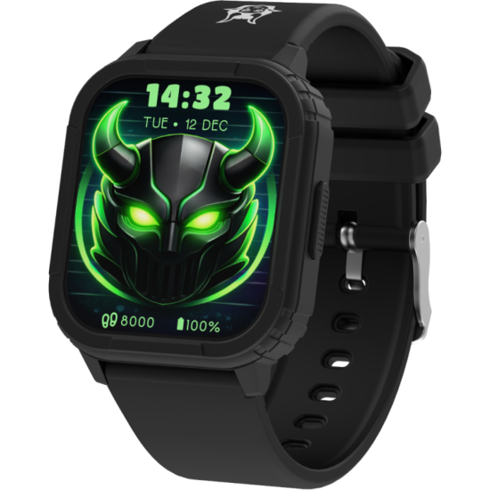 Smartwatch Kiddoboo Goat Rage Gaming Παιδικό με Οθόνη Αφής / Activity Tracker & Παιχνίδια - Black (KB019X3BLK)