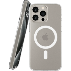 Θήκη iPhone 15 Pro Max Nekit Bare Thin Case Σκληρή Λεπτή Διάφανη με MagSafe 1.2mm - Transparent (8719246595080)