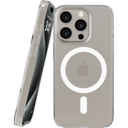 Θήκη iPhone 15 Pro Nekit Bare Thin Case Σκληρή Λεπτή Διάφανη με MagSafe 1.2mm - Transparent (8719246595073)