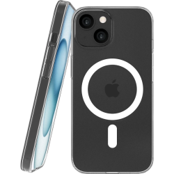Θήκη iPhone 15 Nekit Bare Thin Case Σκληρή Λεπτή Διάφανη με MagSafe 1.2mm - Transparent (8719246595066)